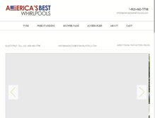 Tablet Screenshot of americasbestwhirlpools.com